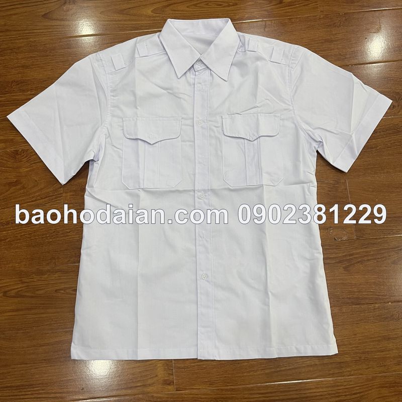 Áo bảo vệ màu trắng vải kate thấm hút mồ hôi