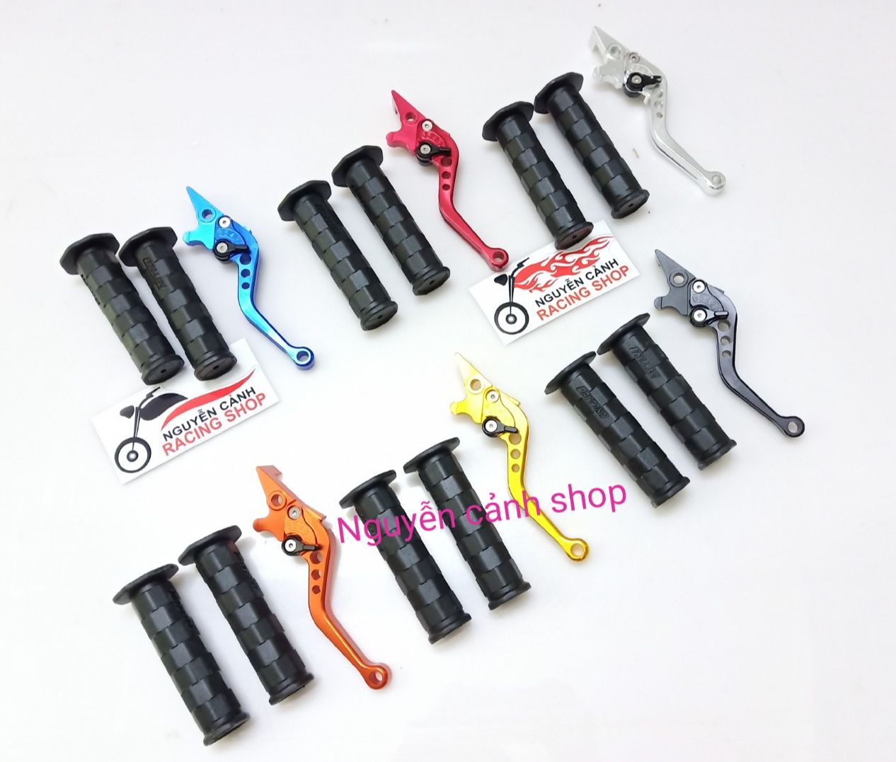 Tay thắng đĩa chỉnh 6 số có bao tay daytona gắn cho xe wave future sirius