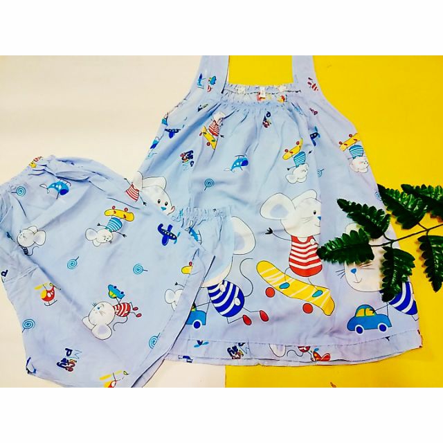 [HCM]Đồ bộ mặc nhà pijama lụa cho bé giá rẻ