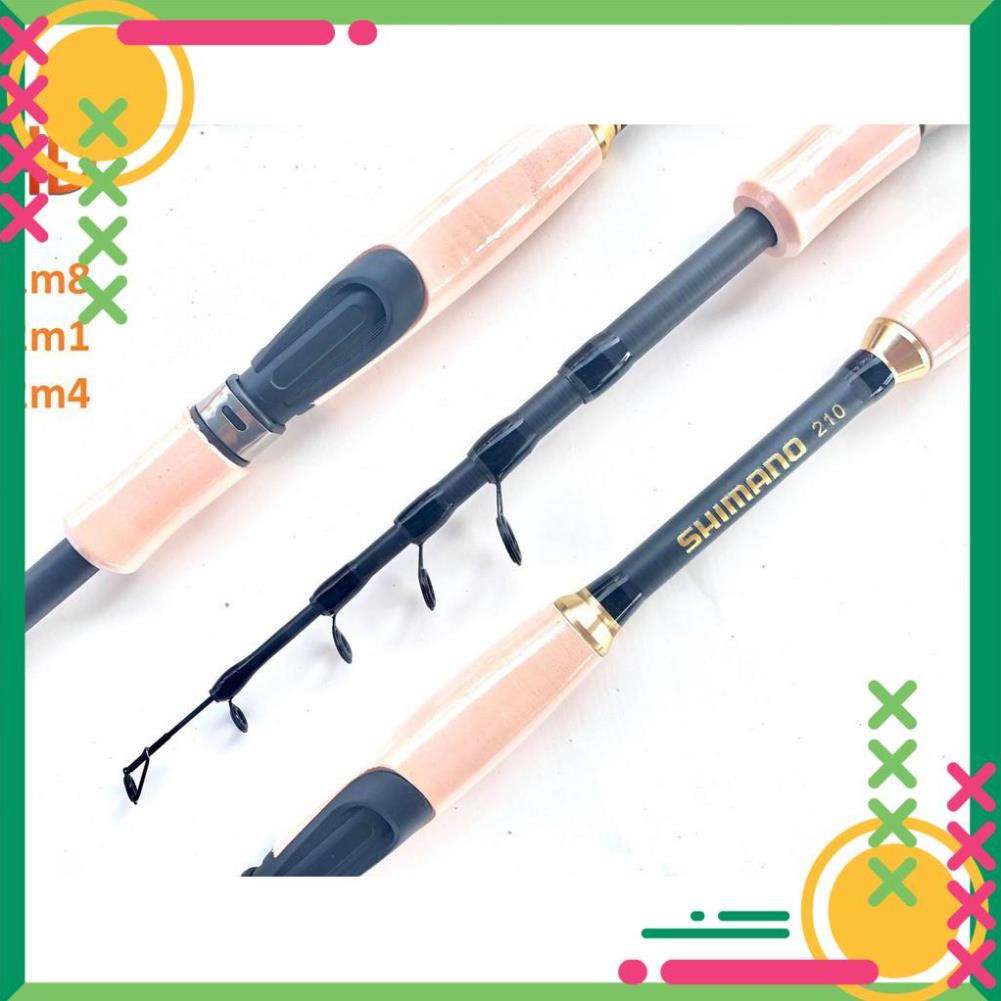 Cần câu lure rút gọn đứng và ngang 1m8, 2m1, 2m4 chính hãng t1999