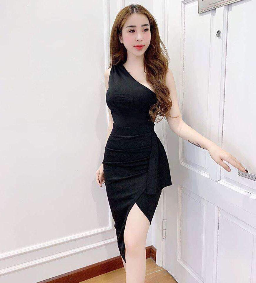 Đàm Body Lệch Vai Đan Dây ( Có Mút Ngực ) Thời Trang [ Fashion New ]