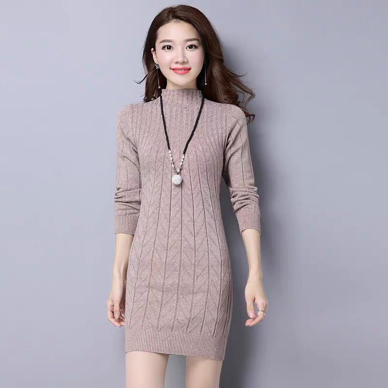 Len dáng dài body - áo len nữ