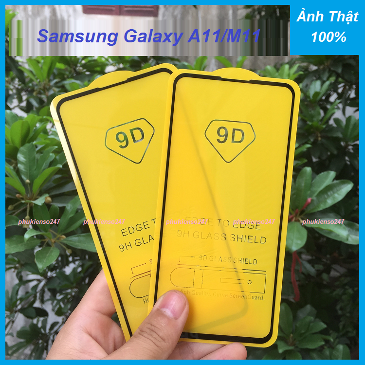 Kính cường lực full màn 9D cho SAMSUNG M11/A11 Full Màn 97% Có ảnh Thật