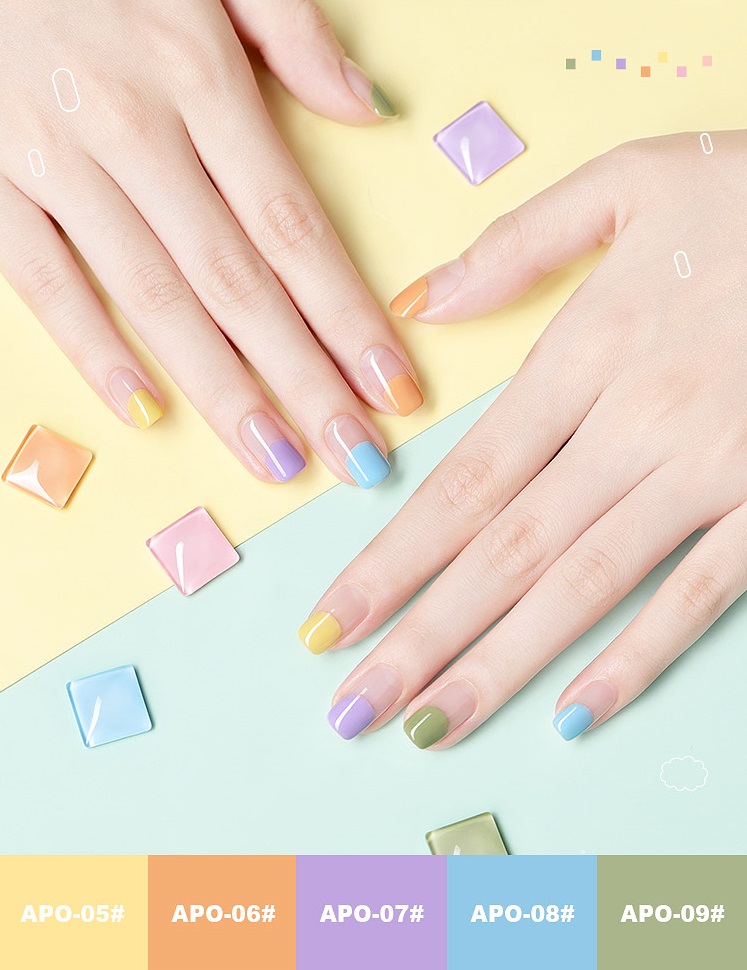 [HCM]Sơn gel AS red - Màu pastel mã APO