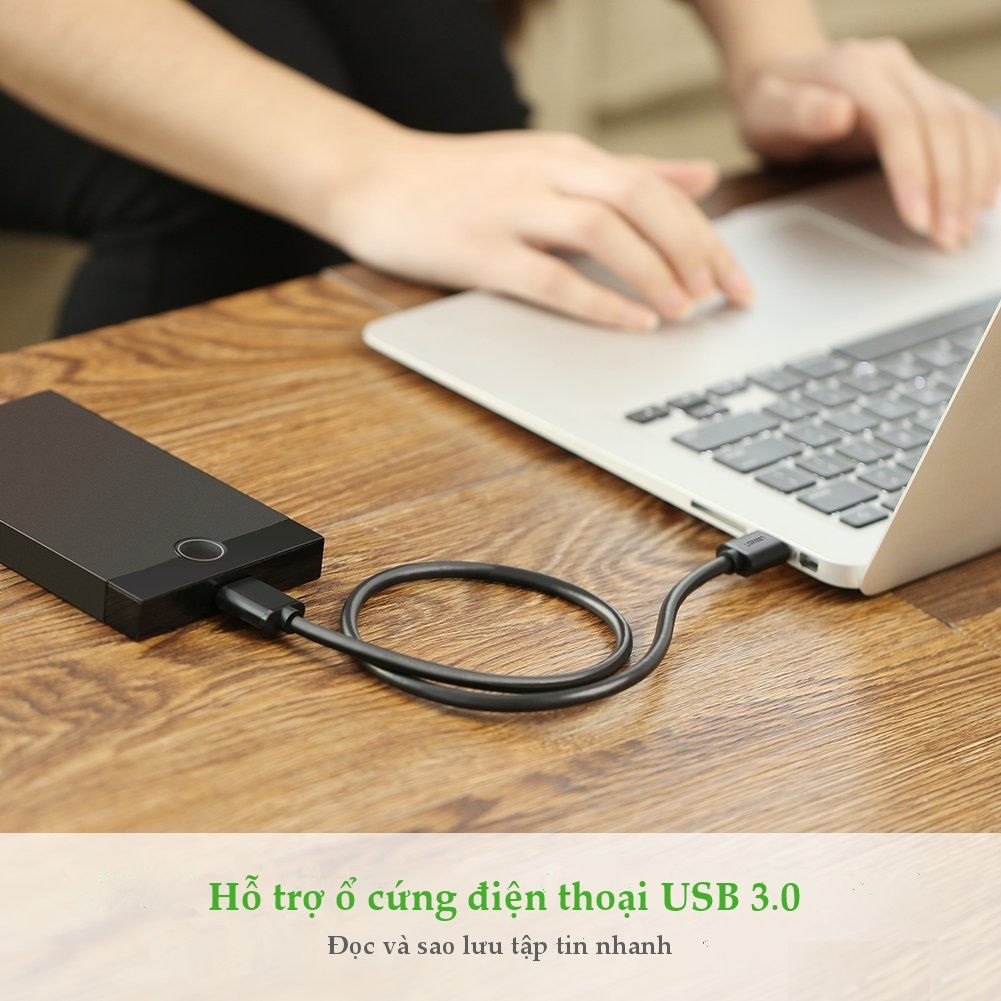 Cáp USB 3.0 sang Micro B Ugreen 10841 (dài 1m) Chính Hãng