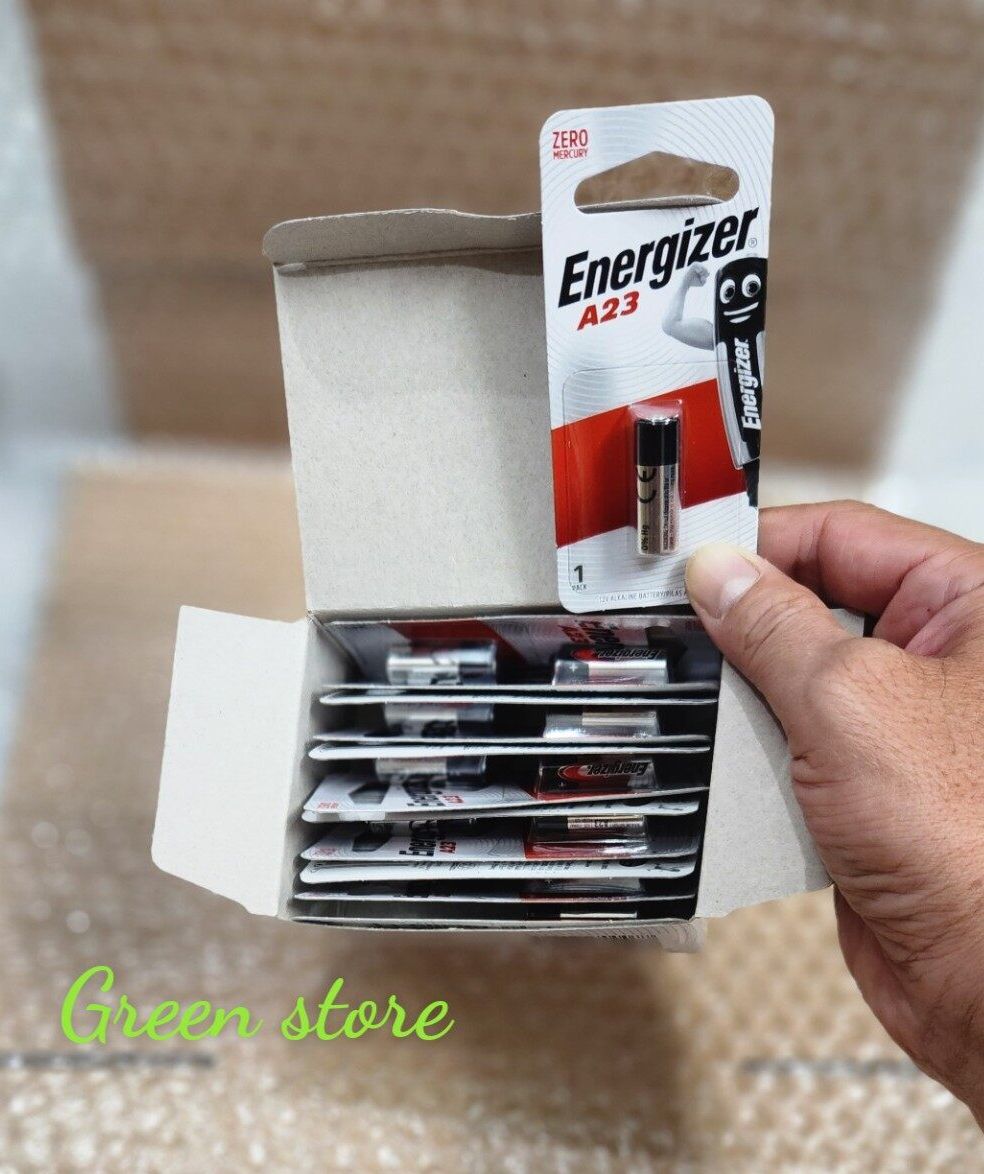 Combo 5 vỉ pin A23 / 23A Energizer Alkaline 12V chuyên dùng cho remote cửa, chống trộm, chuông cửa