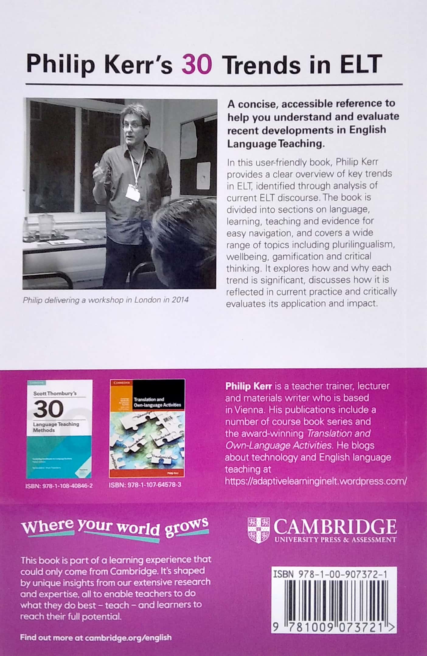 Sách Ngoại Văn - Fahasa - Philip Kerr’s 30 Trends In ELT (Cambridge Handbooks For Language Teachers)
