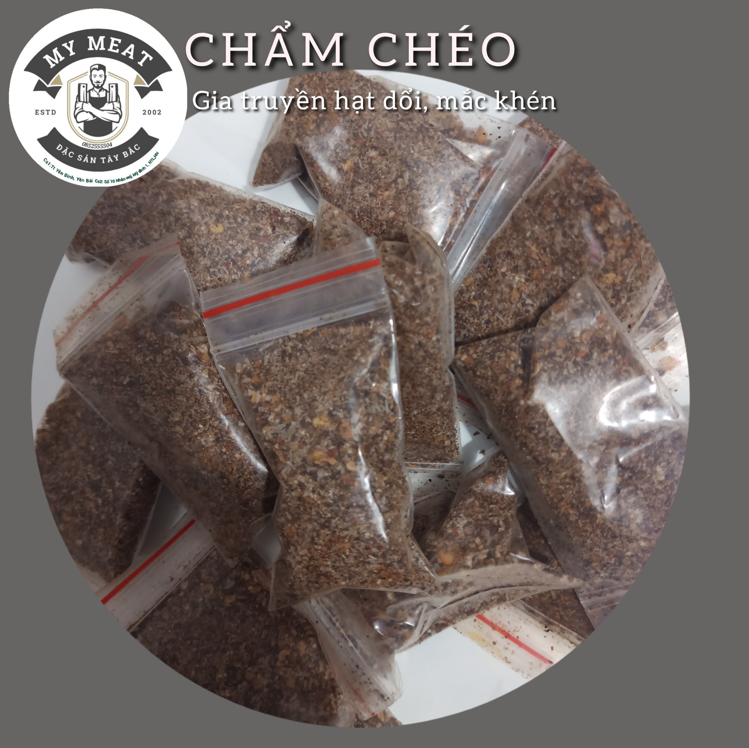Chẩm chéo my meat gia truyền 20g, 100% hạt dổi , mắc khén.