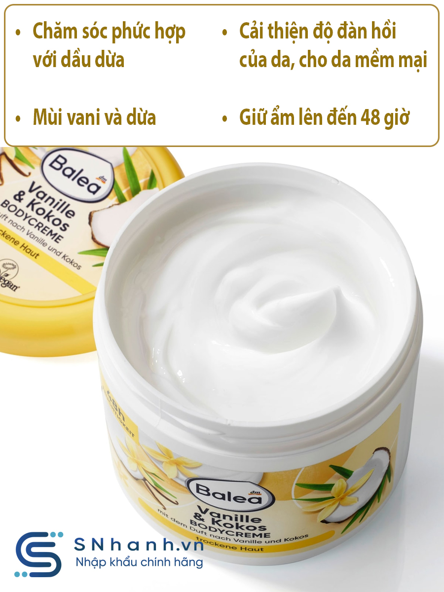 Kem dưỡng thể Balea Bodycreme, 500ml