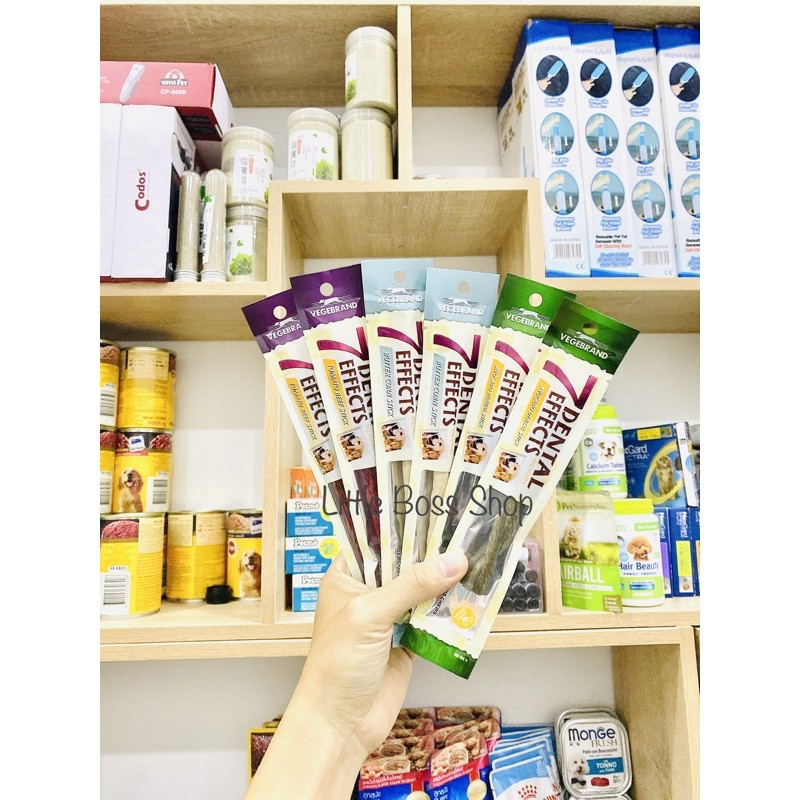 Xương gặm sạch răng 7 Dental Effect cho chó 3 vị ?