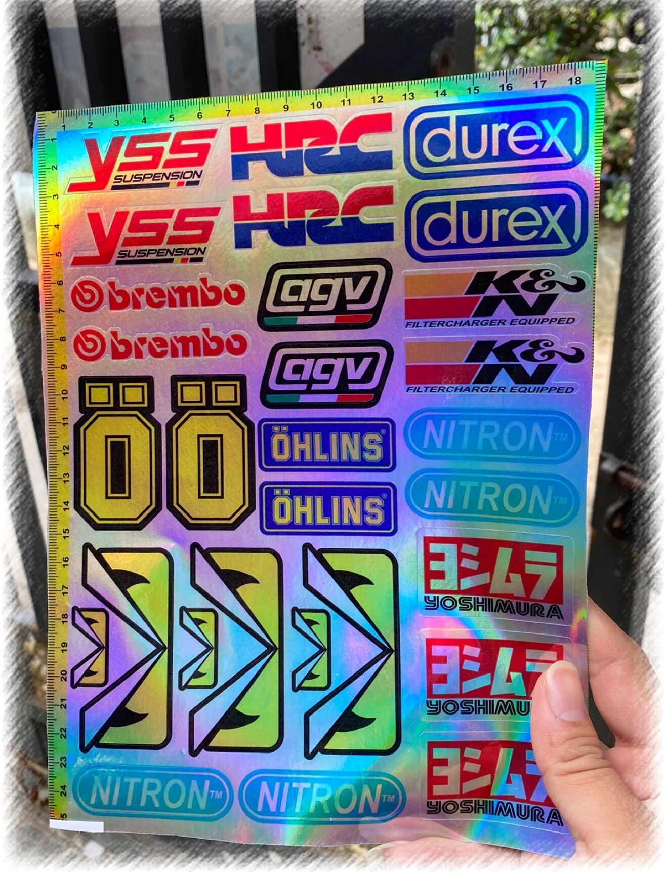 logo Tem dán trang trí xe máy Crom 7 màu giá rẻ
