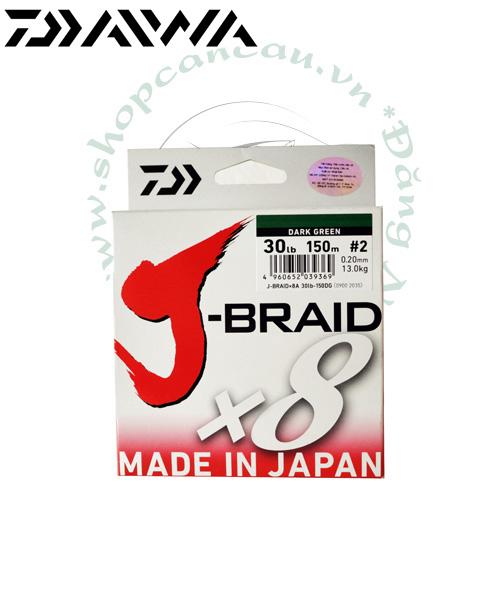 Dây dù Daiwa J-Braid X8 - 100m