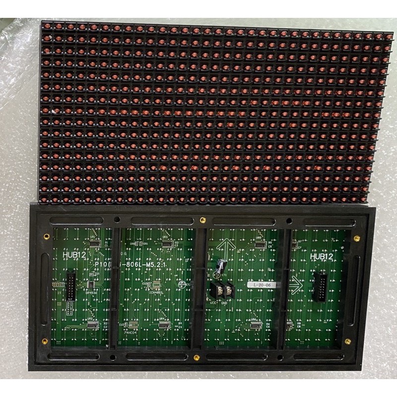 Module led P10 màu đỏ ngoài trời tốt hãng LLR ( ĐỦ phụ kiện)
