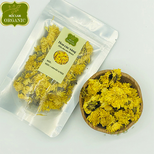 Hoa cúc vàng nguyên bông sấy khô (Hộp 100g - 150g)