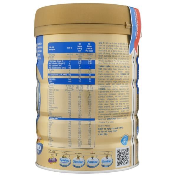 [Hoàn tiền 12%] Sữa Bột Similac 1 HMO 900g