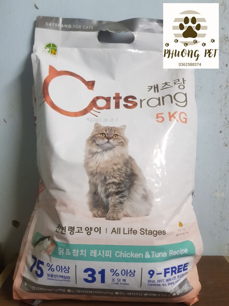 Thức ăn hạt cho mèo Catsrang 5kg - Phượng Petshop