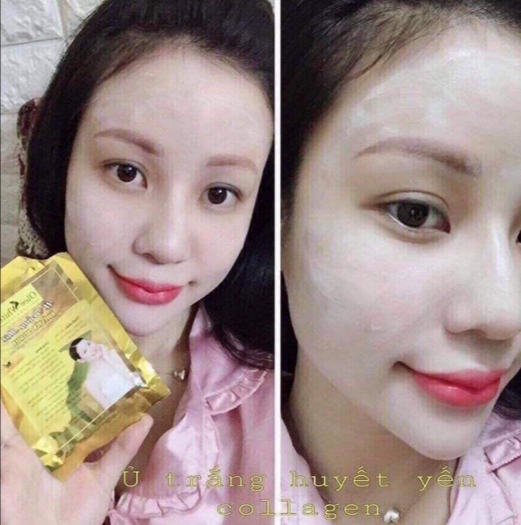 Ủ trắng mặt nạ huyết yến siêu trắng da nè