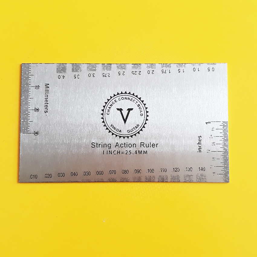 Thước đo Action đàn guitar - String Action Ruler - Vinida Guitar - Duy Guitar Store