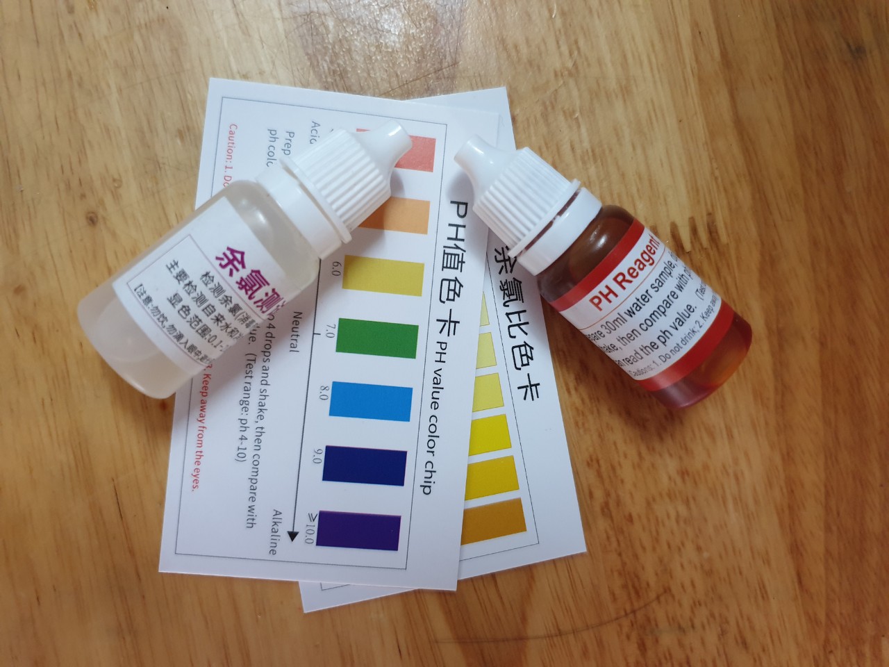 Combo 1 Lọ Test Clo và 1 Lọ Test pH