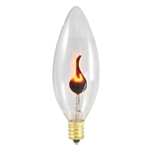 Bộ 8 bóng đèn LED E12 - 3W mô phỏng ngọn lửa