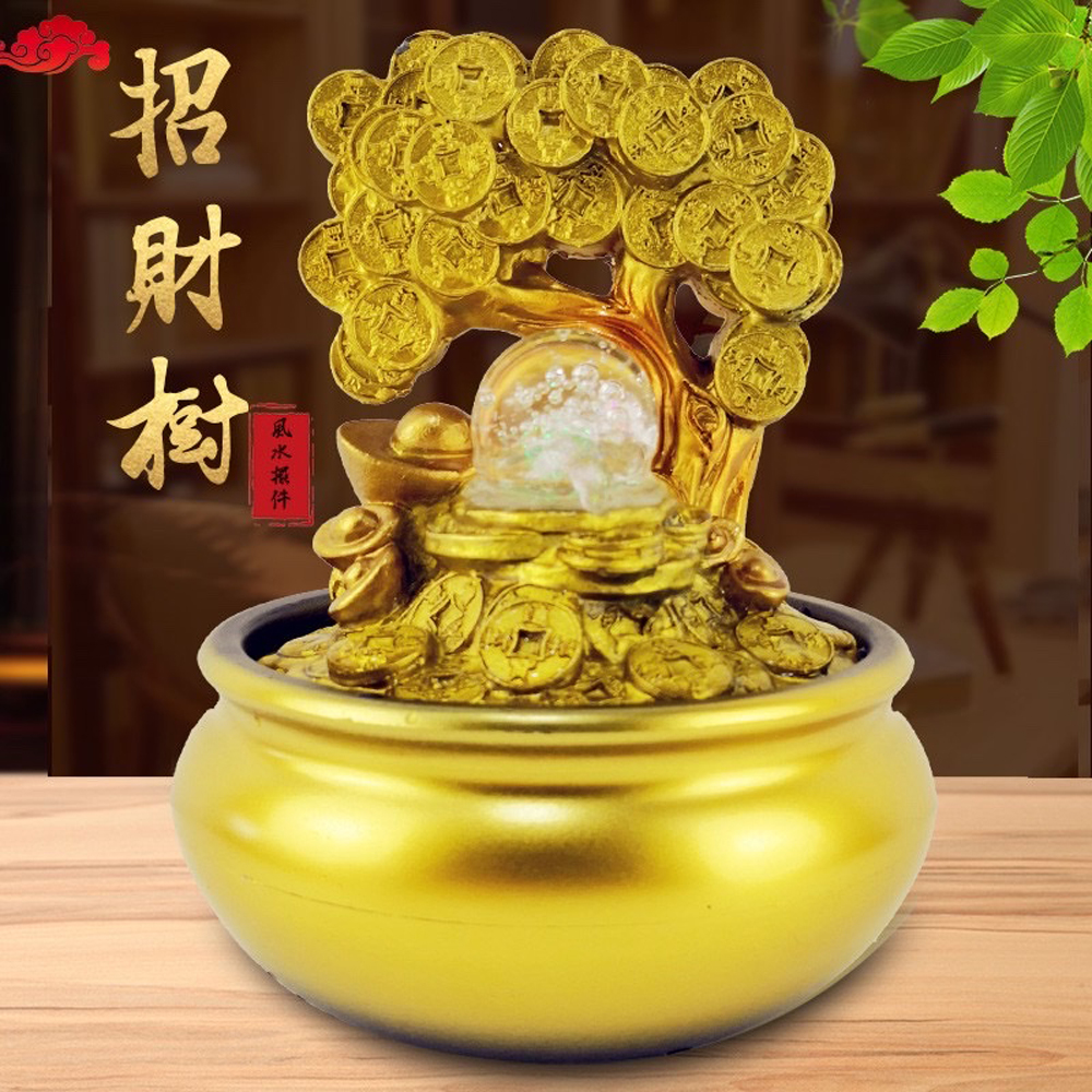 Thác Nước phong thủy tài lộc để bàn thư giãn