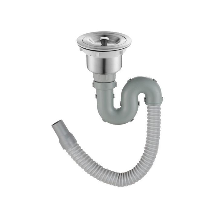 Ống thoát nước bồn rửa chén khử mùi uốn cong chữ S-Bồn rửa đơn Ống thoát nước
