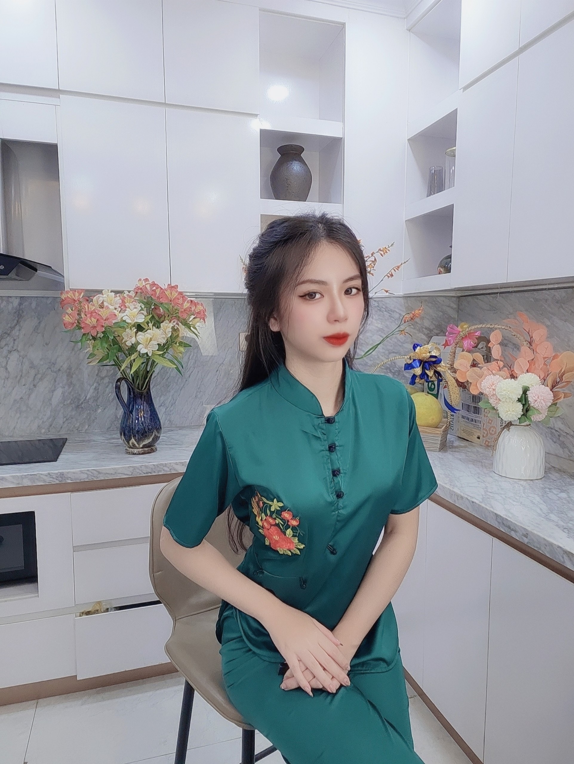 [HCM]SET ĐỒ LAM ĐI CHÙA HIỀN HỒ CAO CẤP