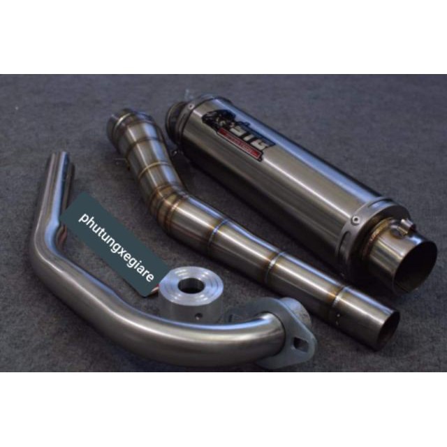 [HCM]Lon Pô Stb 1:1 Full Pass Kẹp Lò Xo Tiêu Cổ Pô 2 Khúc 304 Cho Winner Satria Sonic Exciter