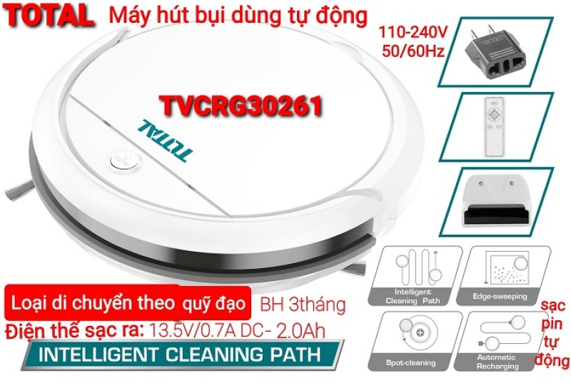 Máy Hút Bụi Tự Động Dùng Pin Total Tvcrg30261