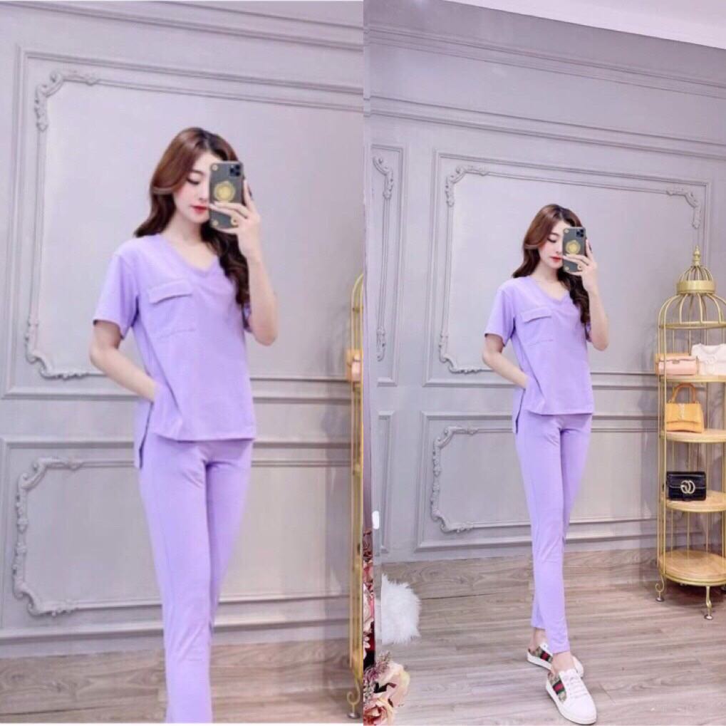 [HCM]SET BỘ THỜI TRANG DÀI XẺ TÀ PHỐI TÚI SIÊU DỄ THƯƠNG