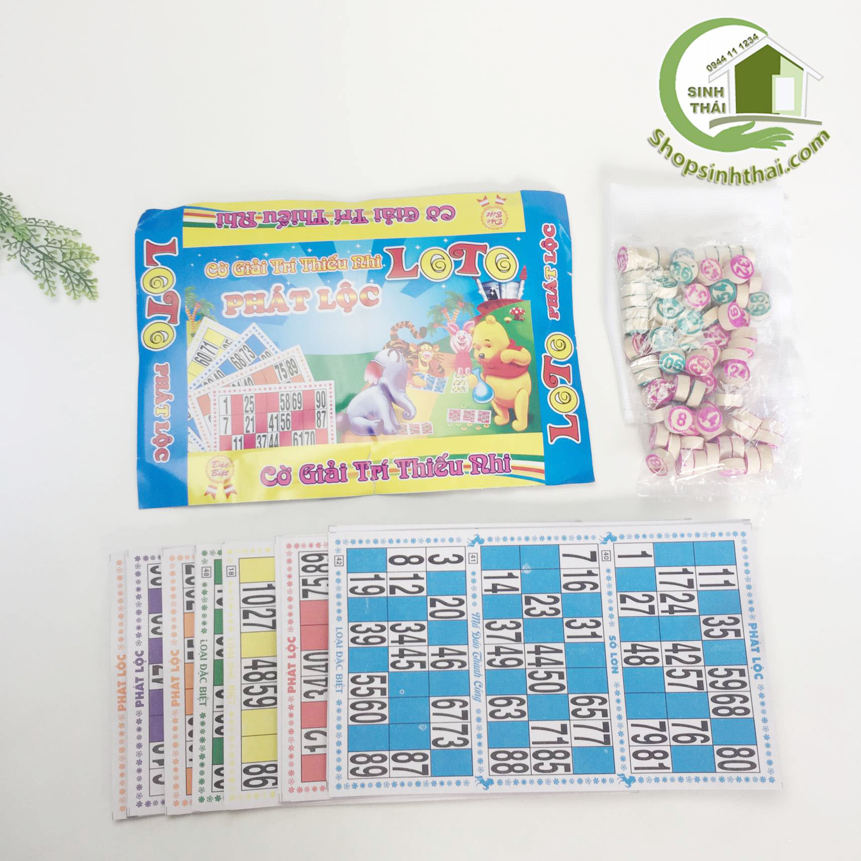 [HCM]Bộ cờ lô tô bằng giấy số bằng gỗ