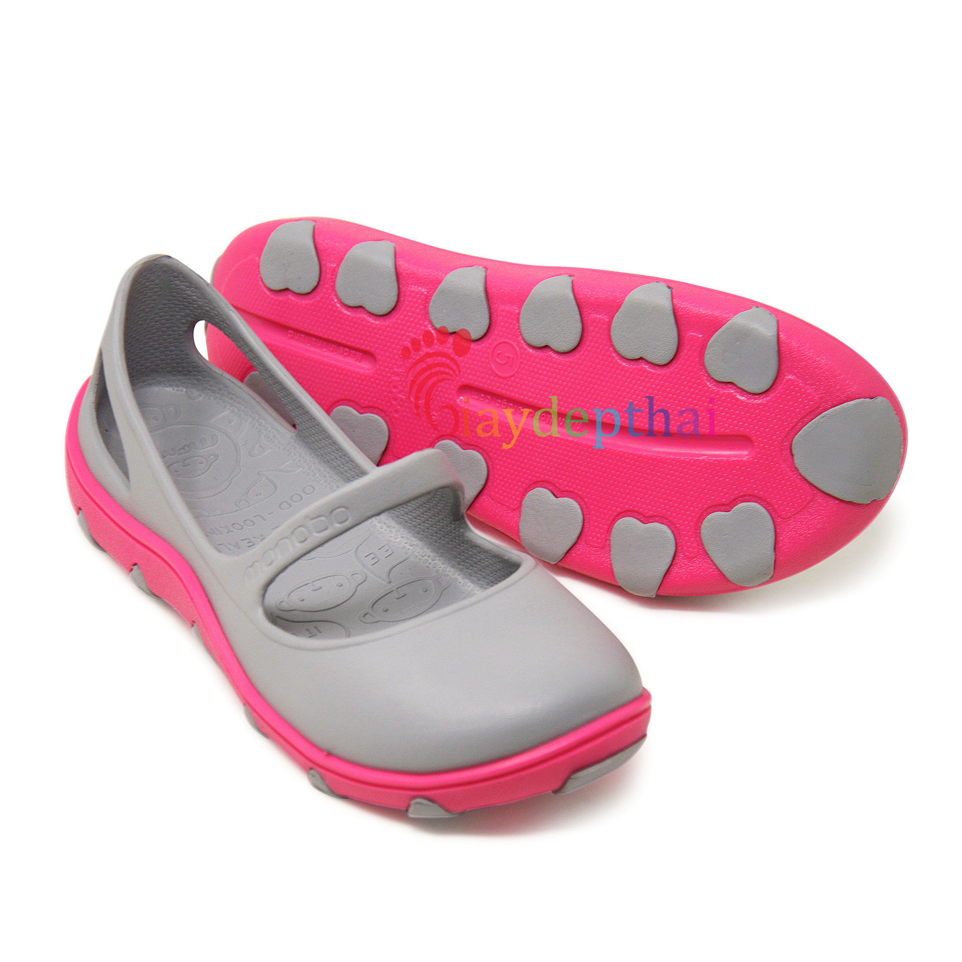 [HCM]Giày Nhựa Nữ Thái Lan Monobo Tammy Đế Trái Tim