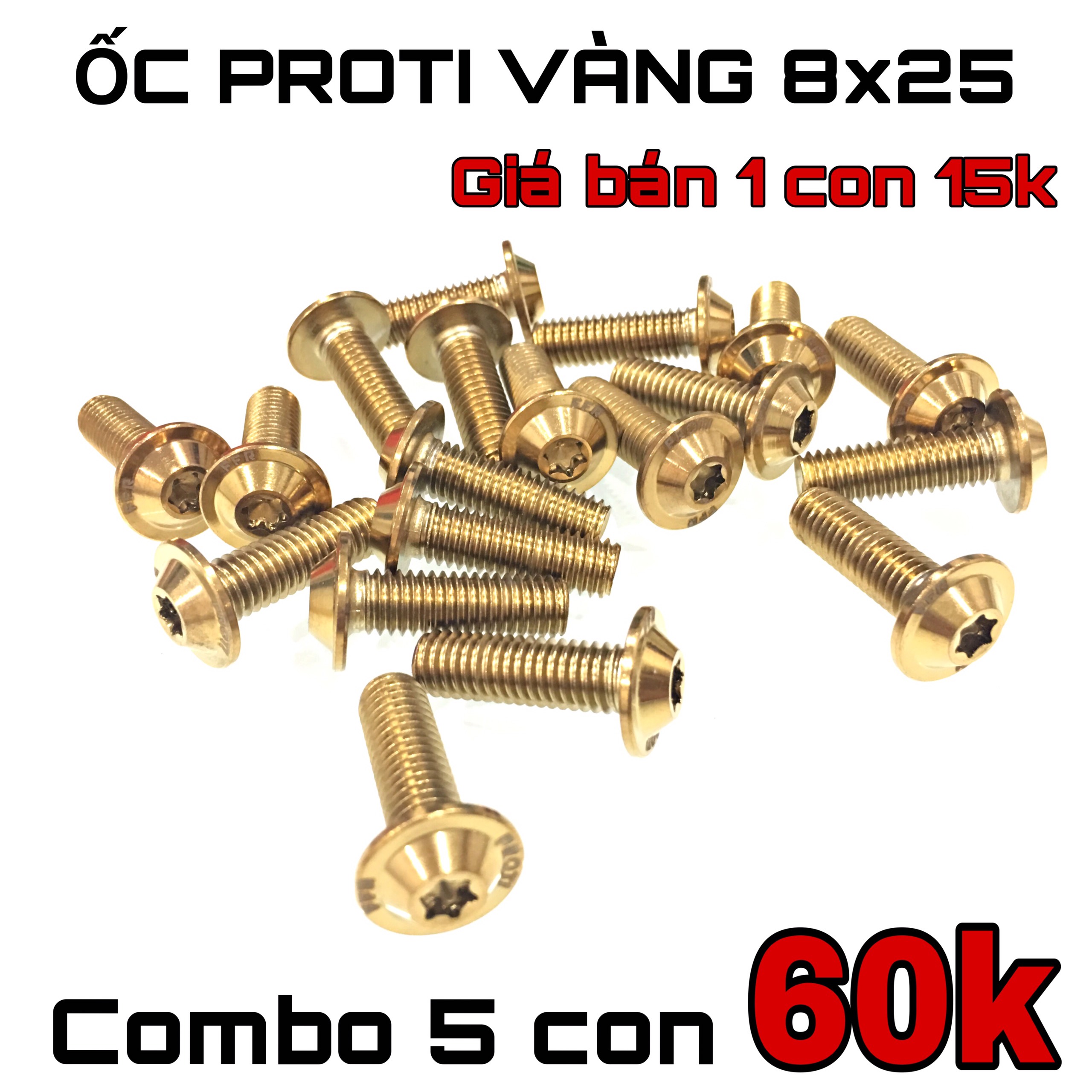 [HCM]COMBO 10 CON ỐC THÁI KIỂU CHO XE MÁY