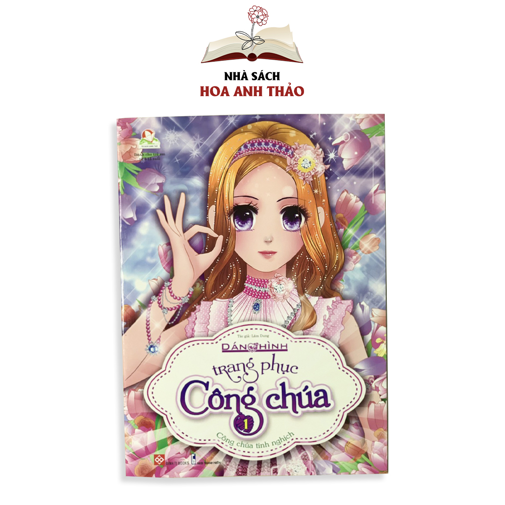 Sách - Dán hình trang phục công chúa - Lẻ tùy chọn