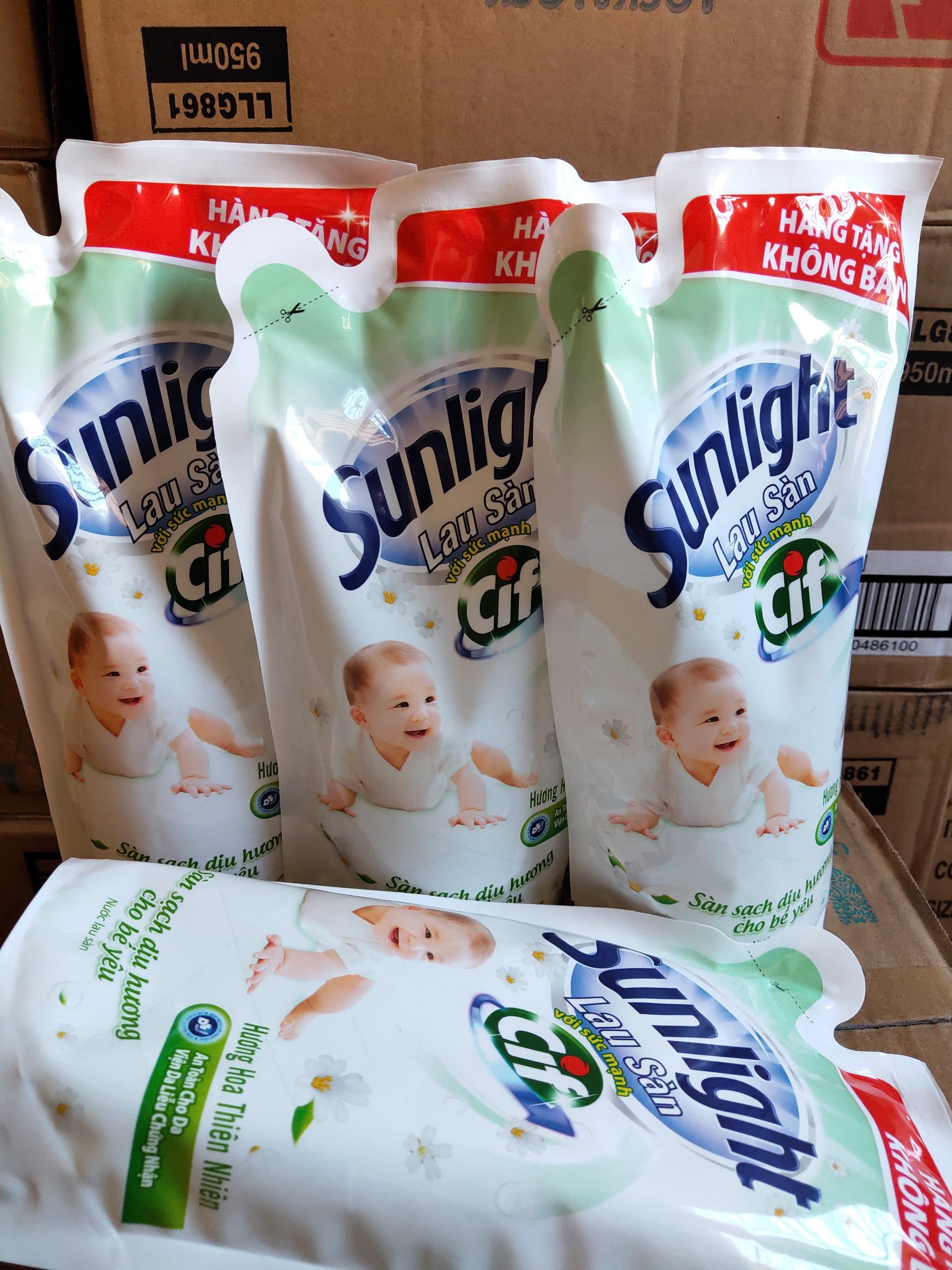 [HCM]Combo 3 túi Nước Lau Sàn Sunlight (700g*3)