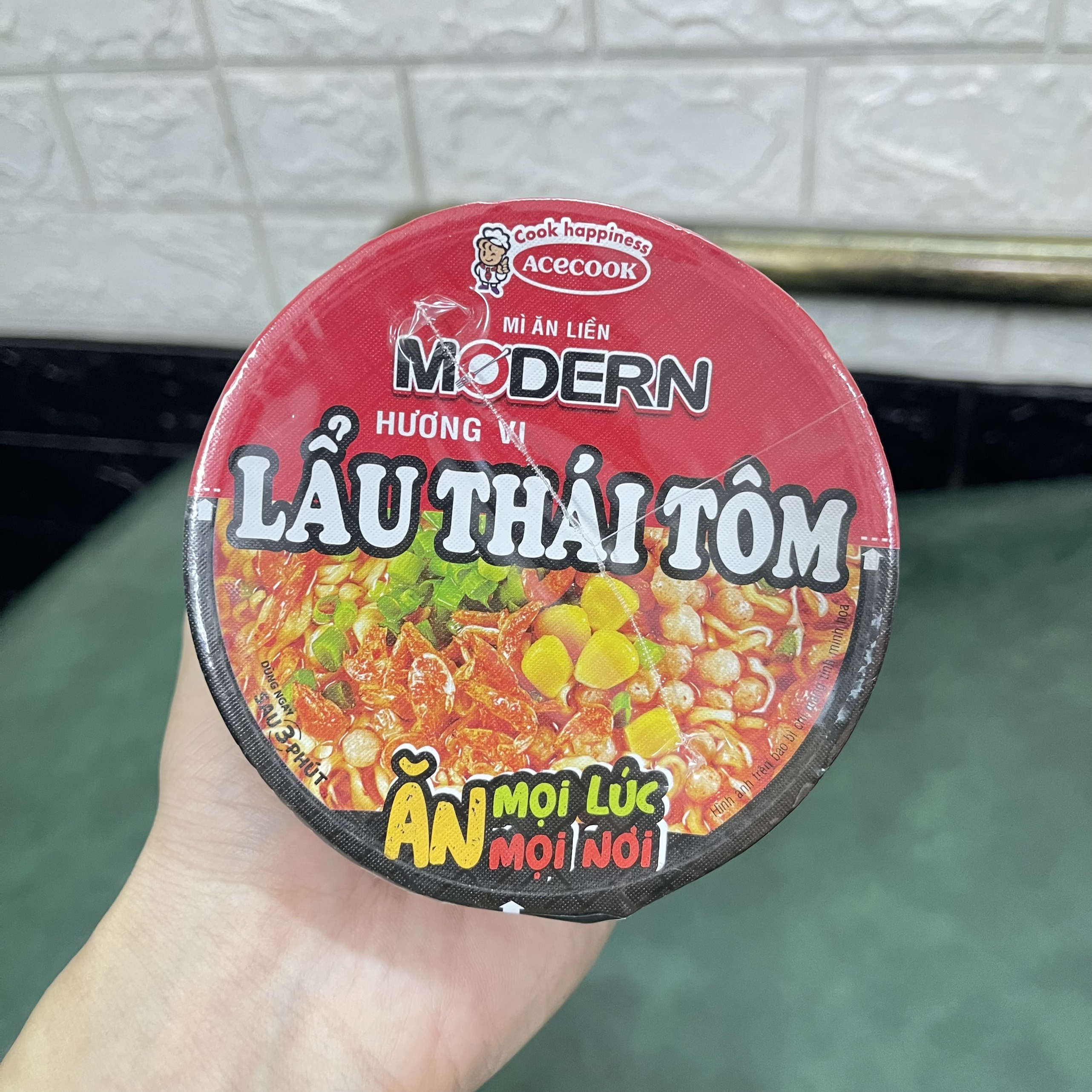 Combo 5 Mì Ly Modern Hương Vị Lẩu Thái Tôm 65g