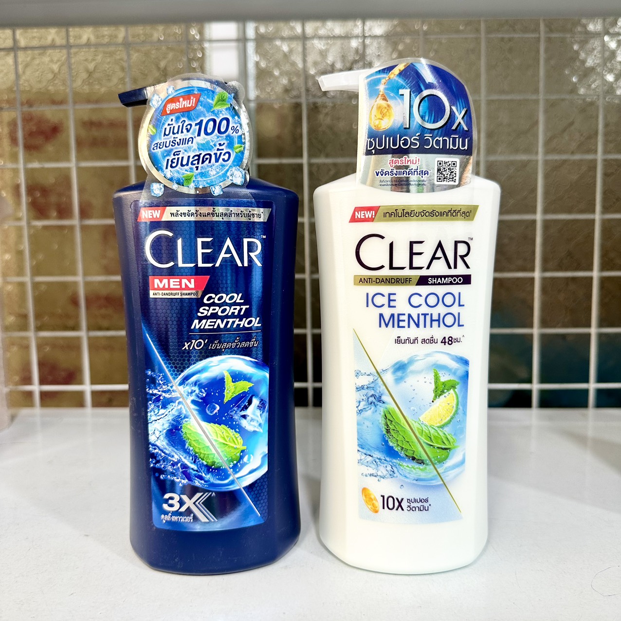 [HCM][Mẫu mới] Dầu gội Clear Bạc hà 370ml Thái Lan