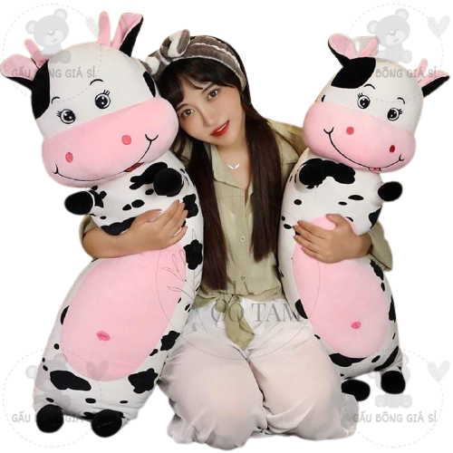 GỐI ÔM BÒ SỮA SIZE LỚN CAO CẤP VẢI MINISO SIÊU MỊN