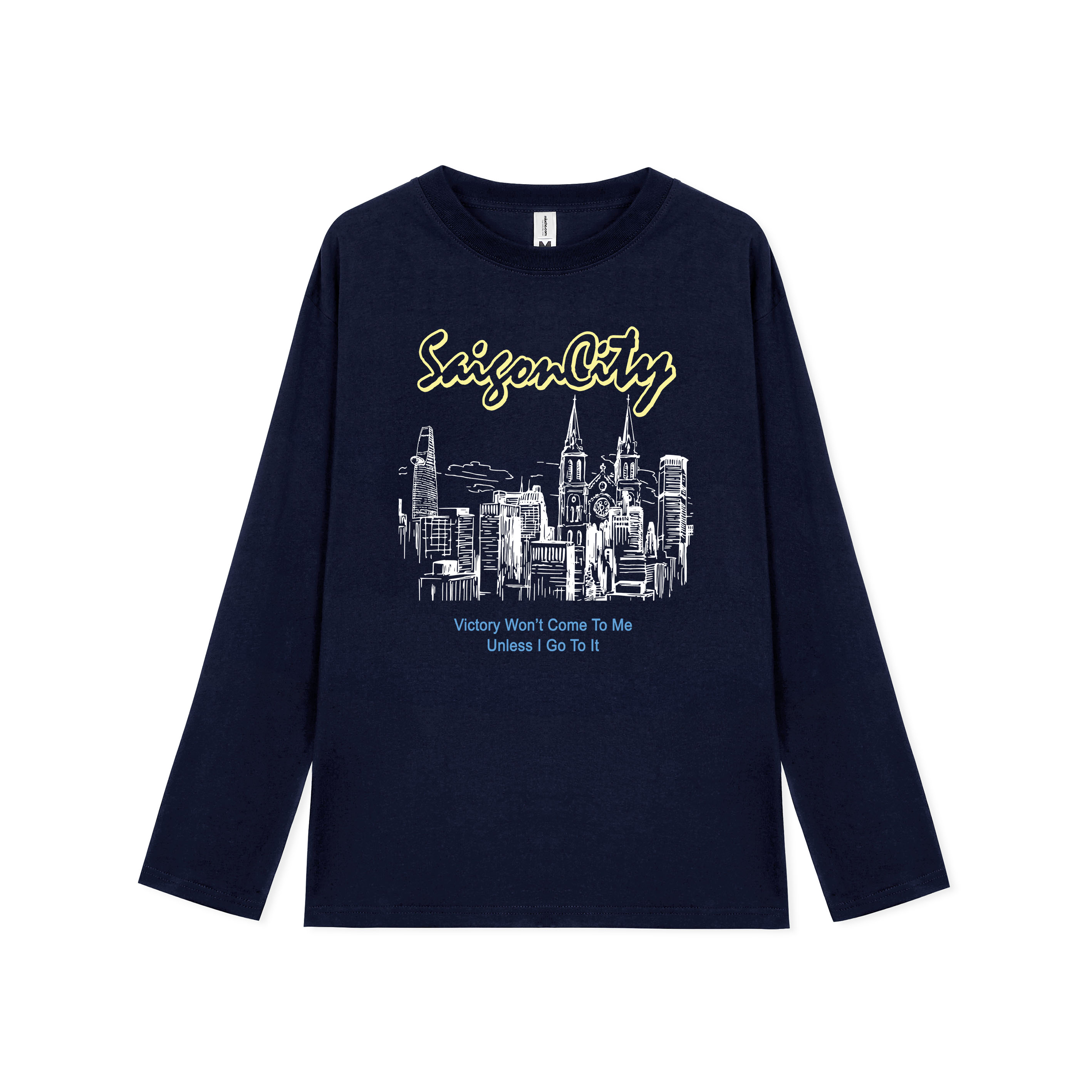 Áo tay dài nữ nhiều màu Miucho AD008 chất cotton co giãn in basic
