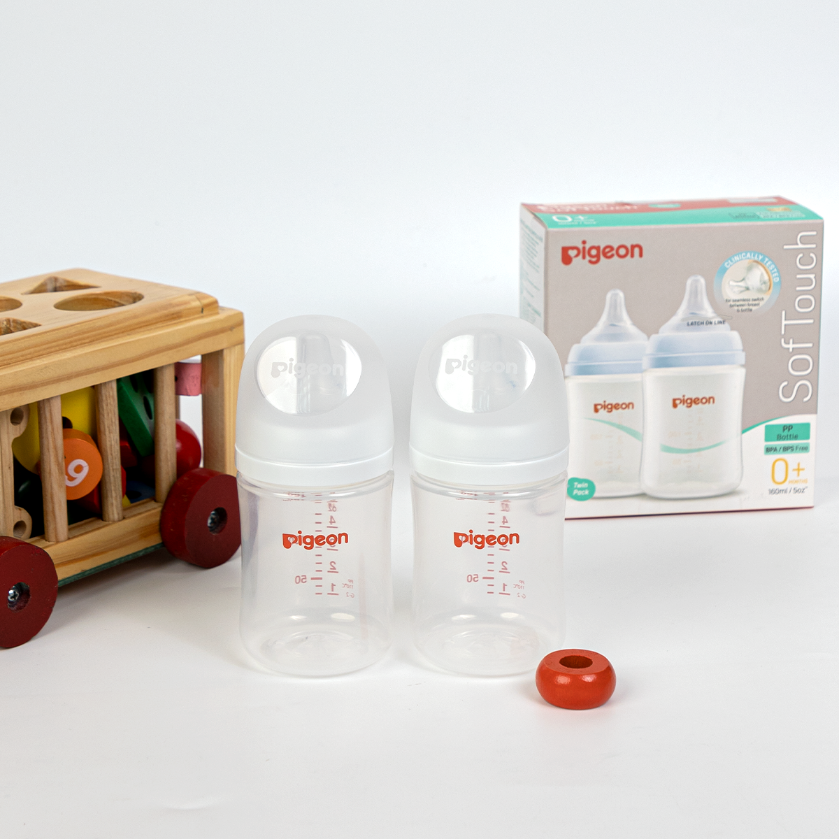 Bộ Đôi Bình Sữa Softouch PP Plus Thế hệ III 160ml/240ml