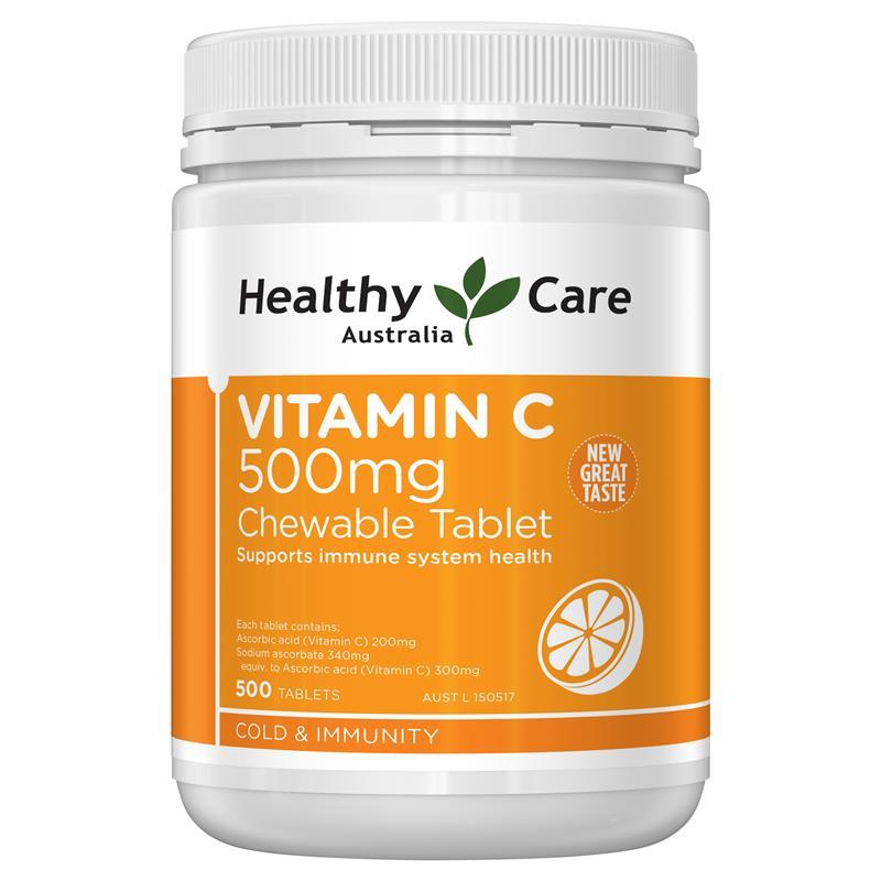 Viên Ngậm Vitamin C Healthy Care Úc
