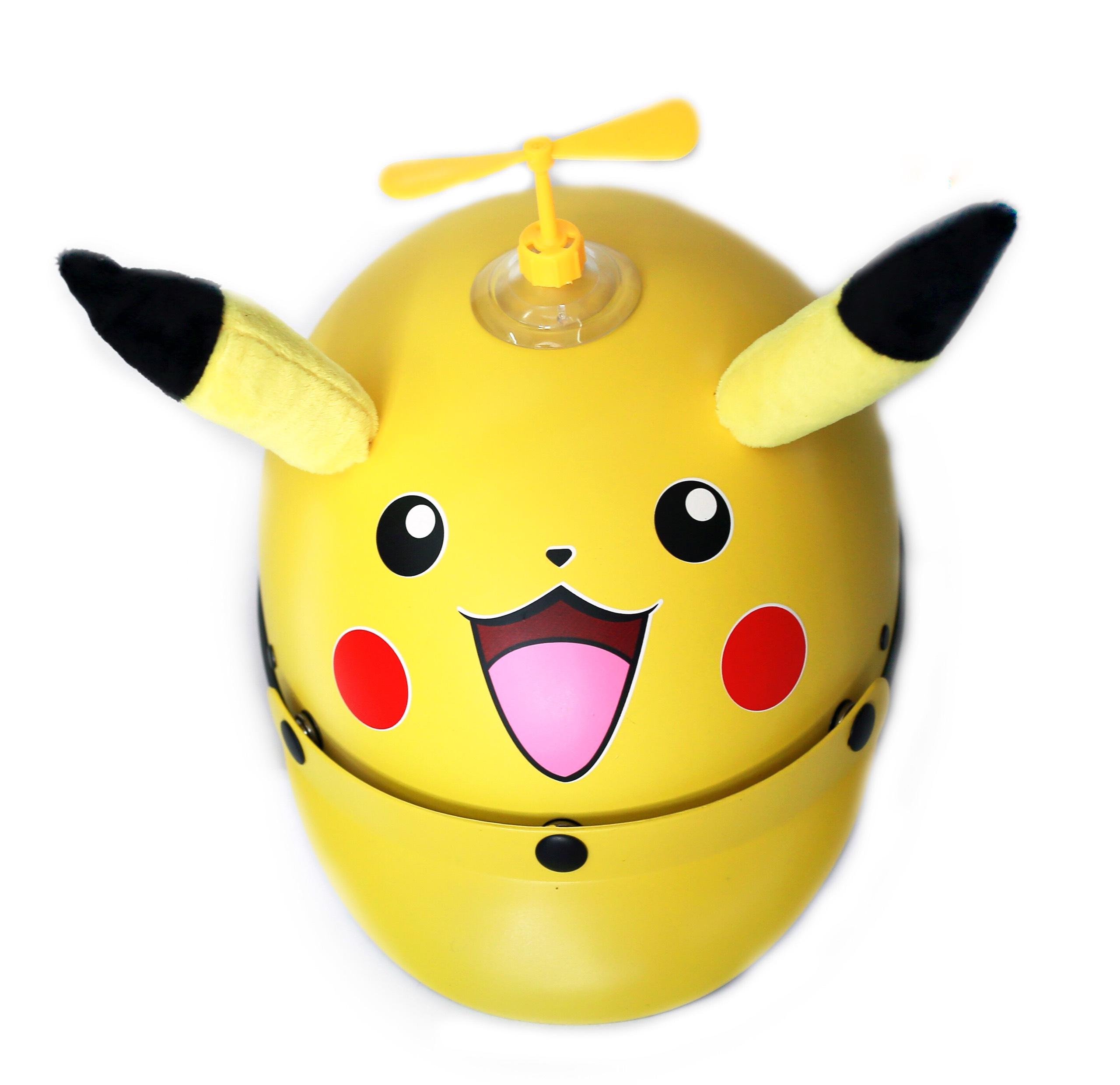 Mũ bảo hiểm Pikachu 3D dễ thương kèm chong chóng