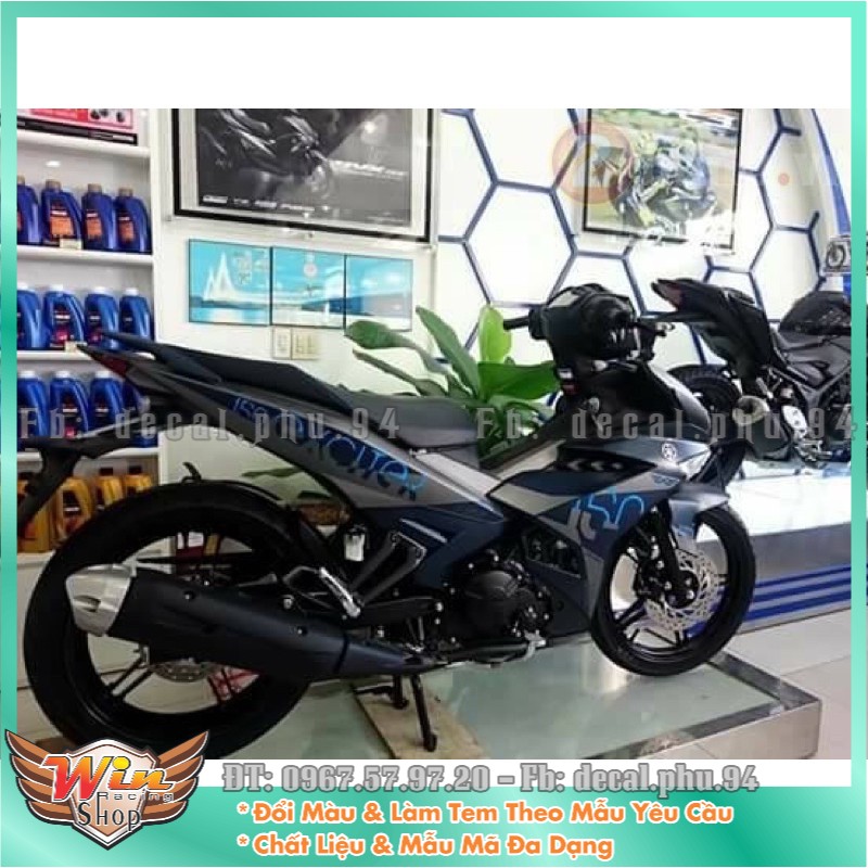 Tem rời Zin Exciter 150 limited Xanh xám