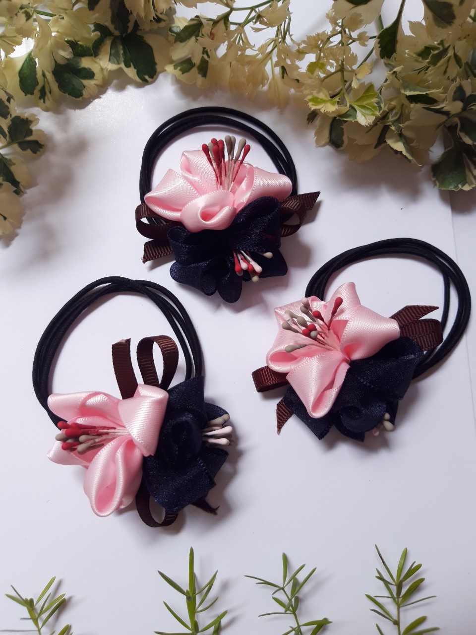 Cột tóc Hoa Voan Handmake