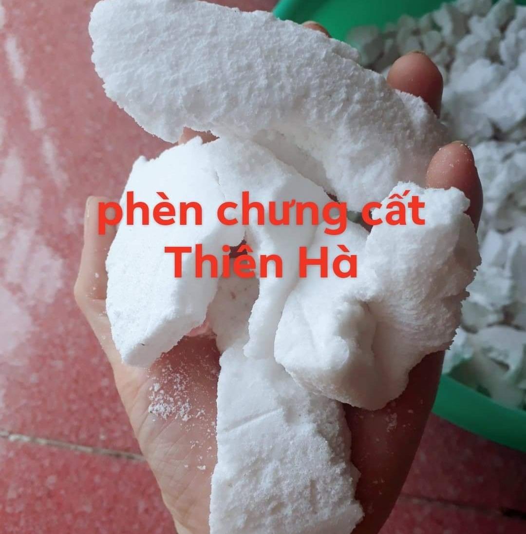 Phèn chua chưng cất trị hôi nách- hôi chân