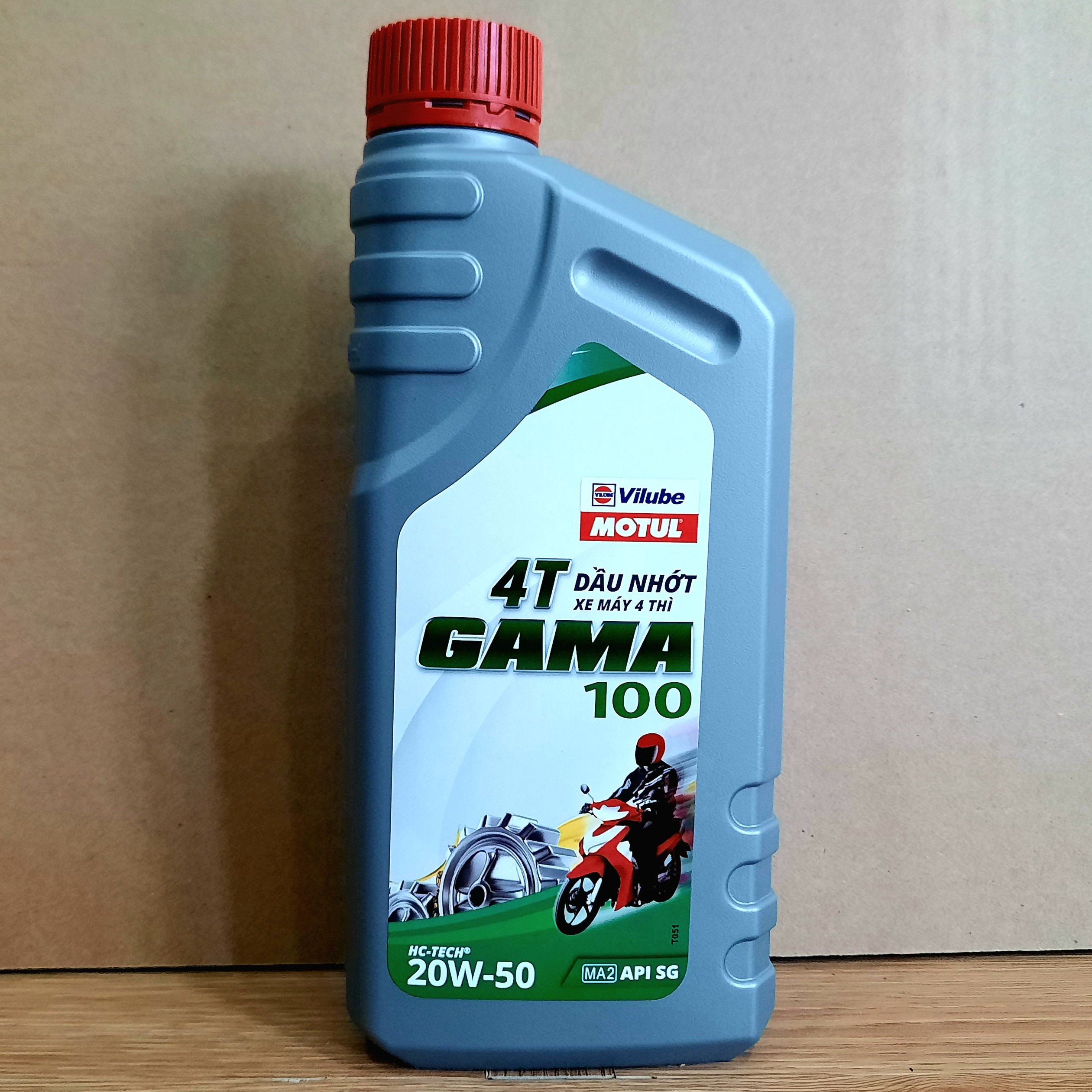 [HCM][NHỚT XE SỐ ] GAMA100 HI TECH SAE 20W50 MA2 API SG 1 lít