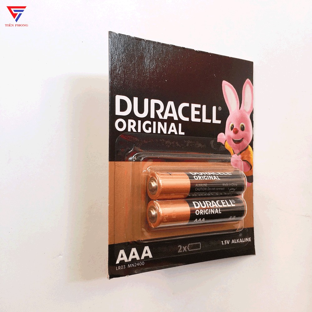 1 vỉ pin đũa AAA Duracell Alkaline (1 vỉ 2 viên) chính hãng