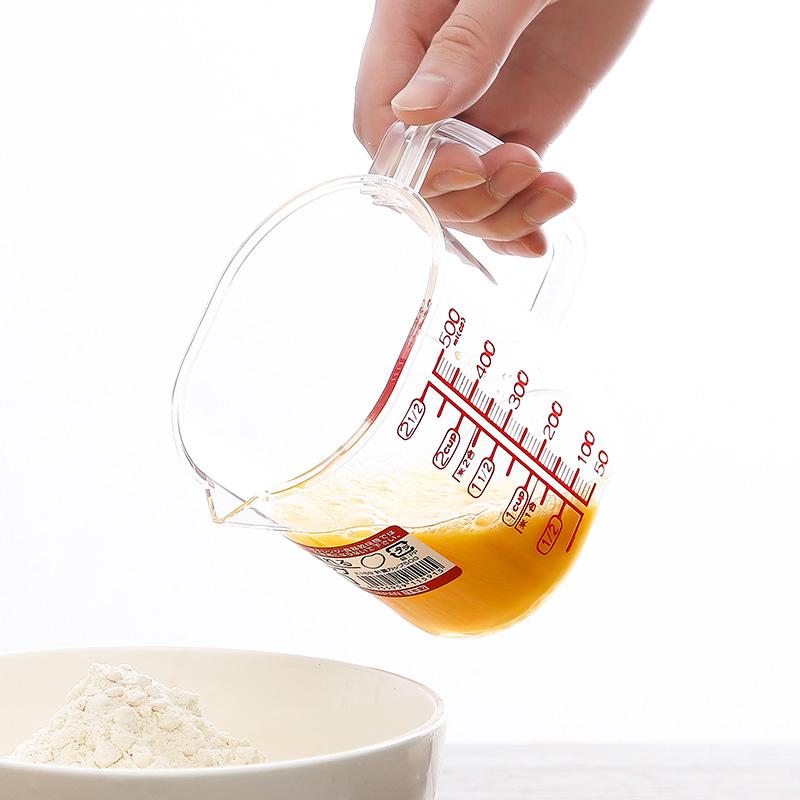 Ca đong chia vạch đa năng 500ml Nakaya Nhật Bản nhựa PE an toàn chịu nhiệt -20 ~ 70 độ C