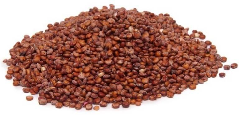 Organic red Quinoa seeds imported from Peru - Weight 500 grams.