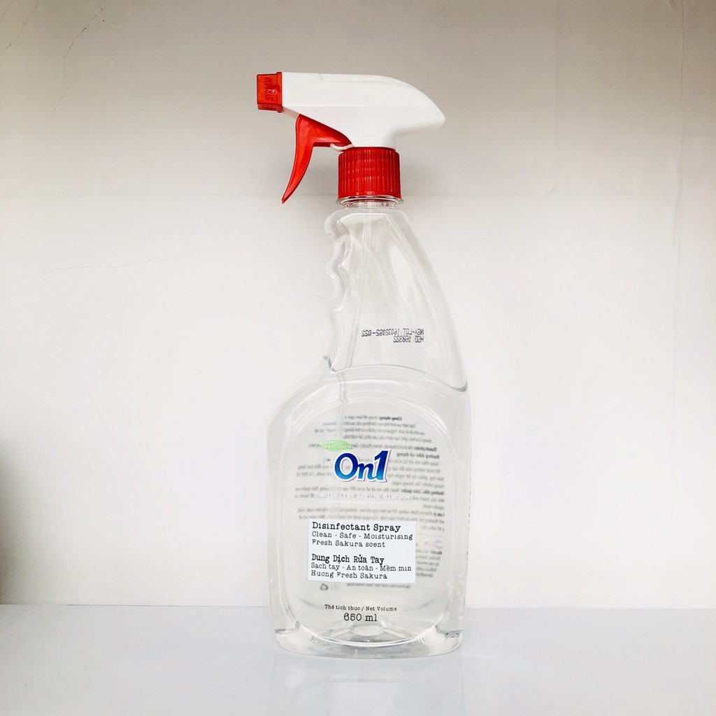 [HCM]Dung dịch rửa tay và xịt sát khuẩn ON1 650ml
